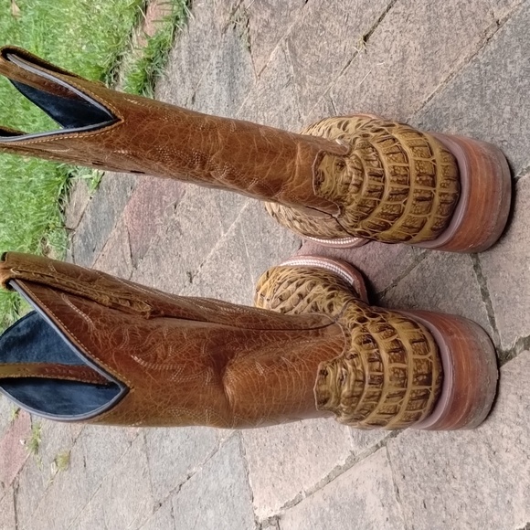Crocodile Cowboy Boots Handmade in Mexico - Picture 3 of 11
